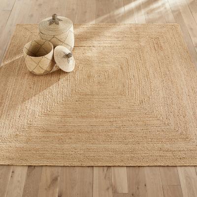 La Redoute Hempy Hand Woven Square 100% Jute Rug