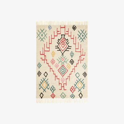 La Redoute Adza Berber-Style Fringed Wool Rug