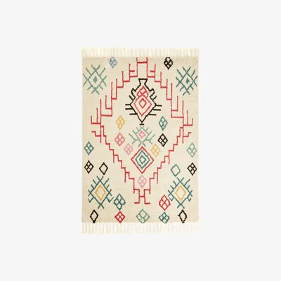 La Redoute Adza Berber-Style Fringed Wool Rug