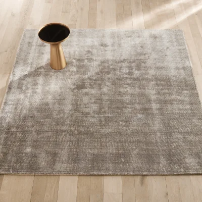 La Redoute Terral Square Wool & Lyocell Rug