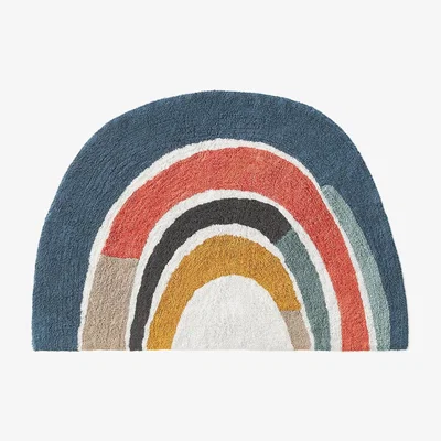 La Redoute Niji Large Kids Cotton Rainbow Rug