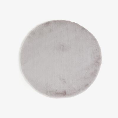 La Redoute Mouflette Round Faux Fur Rug