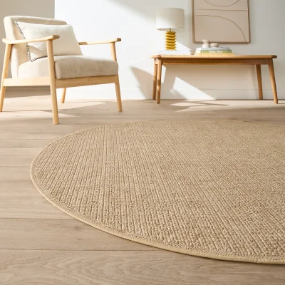La Redoute Esseny Indoor and Outdoor Use Round Jute-Effect Rug