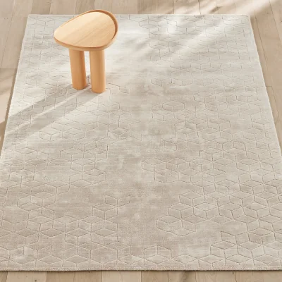 La Redoute Shahin Textured Lyocell Rug