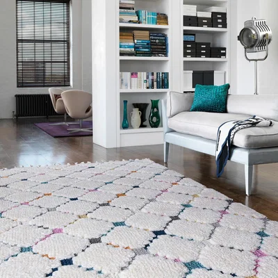 La Redoute Criss Cross Shaggy Moroccan Rug