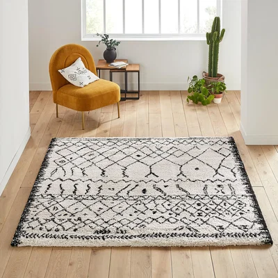 La Redoute Afaw Square Berber-Style Rug
