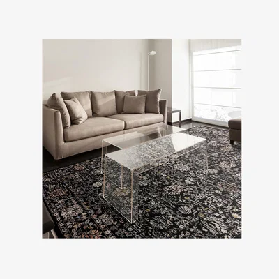 La Redoute Dark Vintage Floral Rug