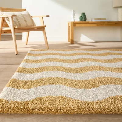 La Redoute Nami Wave Print Rectangular Rug