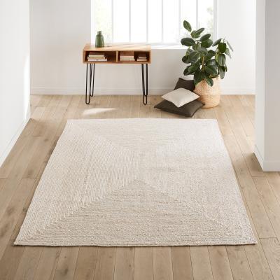 La Redoute Aftas Rectangular Bleached Jute Rug