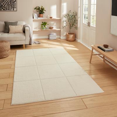 La Redoute Modern Geometric Carved Soft-Touch Rug