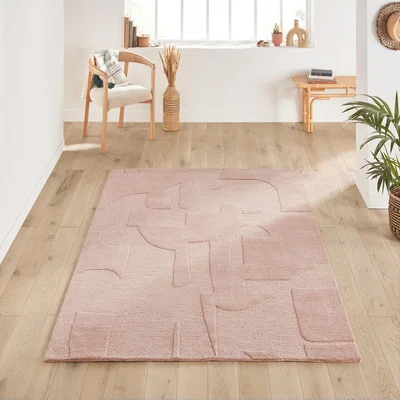 La Redoute Capille Textured 100% Wool Rug