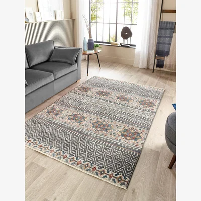 La Redoute Traditional Mandala Style Antique Stripe Rug