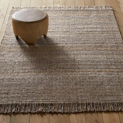 La Redoute Khitib Fringed Hand Woven Wool Blend Rug
