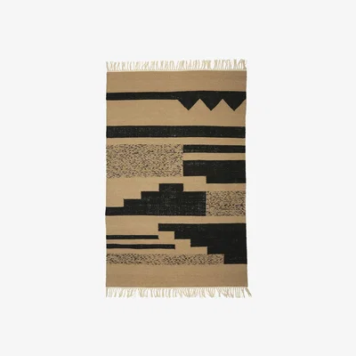 La Redoute Handcrafted Nordic Wool and Cotton Rug