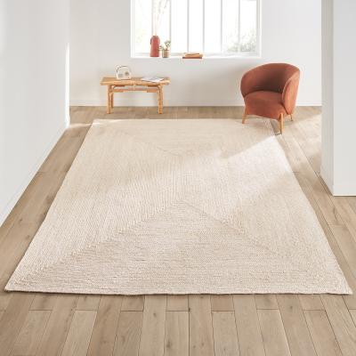 La Redoute Aftas Rectangular 100% Bleached Jute XL Rug