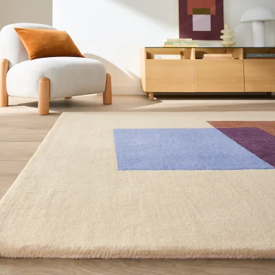 La Redoute Azelys Geometric Print Wool Rug