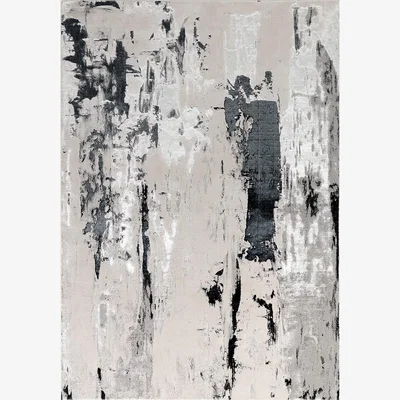 La Redoute Abstract Metallic Rug