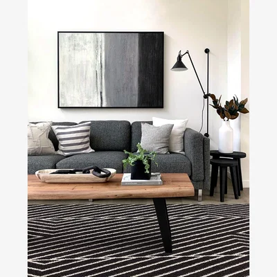 La Redoute Linear Flatweave Rug