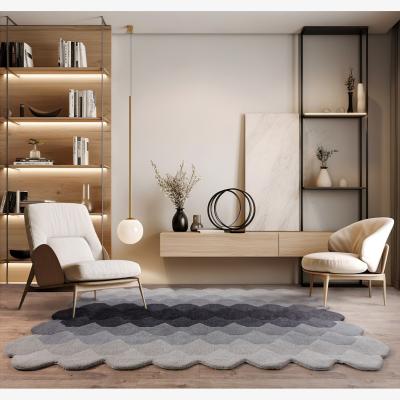 La Redoute Gradient Pattern Hand Tufted Rug in 100% Wool