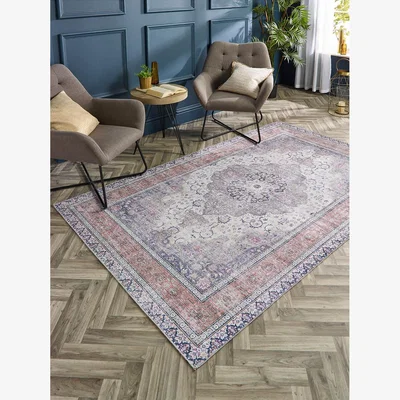 La Redoute Faded Traditional Machine Washable Rug