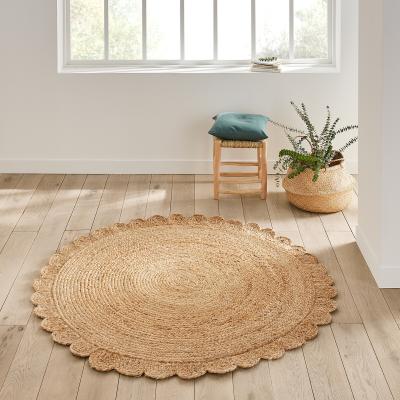 La Redoute Aftas Flower Round 100% Jute Rug