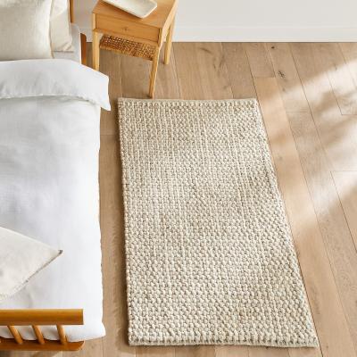 La Redoute Nisha Handwoven Thick 100% Wool Bedside Rug