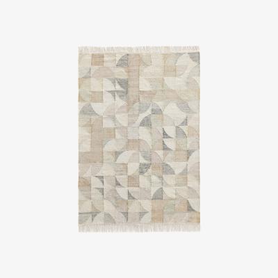 La Redoute Bazyli Jute and Cotton Rug in Pastel Colours