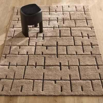 La Redoute Tézé 93% Wool Hand-Knotted Rug