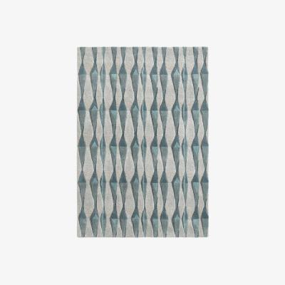 La Redoute Gaagea Wool and Viscose Tufted Diamond Rug