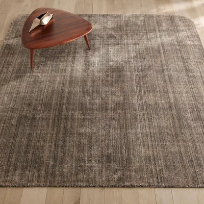 La Redoute Elona Hand Woven Square Lyocell Rug