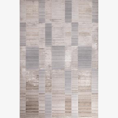 La Redoute Etched Pattern Metallic Rug