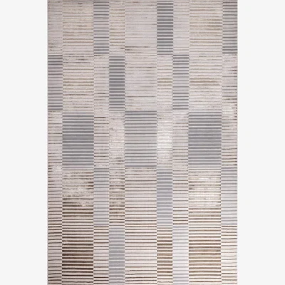 La Redoute Etched Pattern Metallic Rug