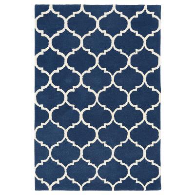 La Redoute Ogee Hand Tufted Trellis Patterned Rug in 100% Wool