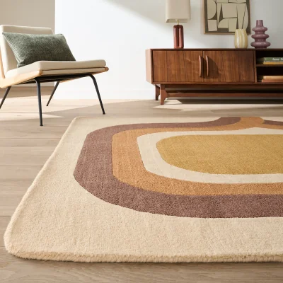 La Redoute Tadzio Vintage Print Wool Rug