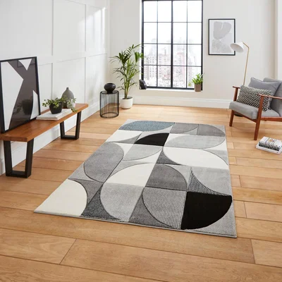La Redoute Hand Carved Abstract Shapes Rug
