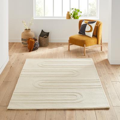 La Redoute Ary Graphic Textured 100% Wool Rug