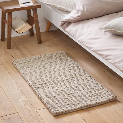 La Redoute Diano Wool Knit Effect Bedside Rug