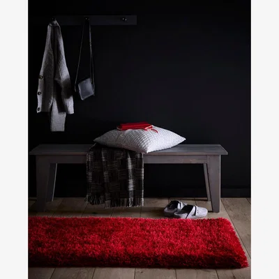 La Redoute Hand Tufted Shimmer Shaggy Runner Rug