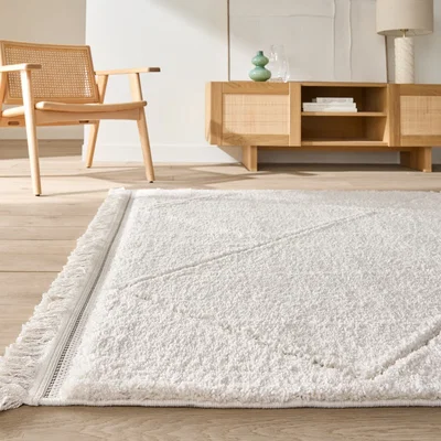 La Redoute Tonia Fringed Berber-Style Rug