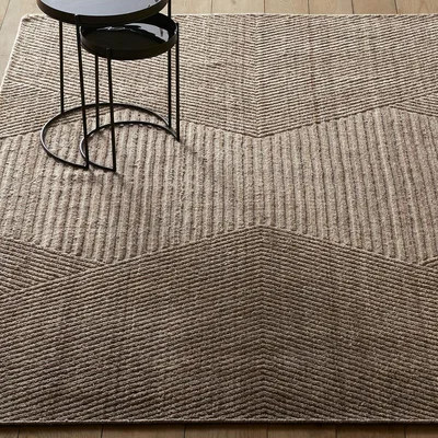 La Redoute Aitor Textured Hand Woven Wool Rug