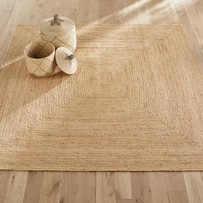 La Redoute Hempy Hand Woven Square 100% Jute Rug