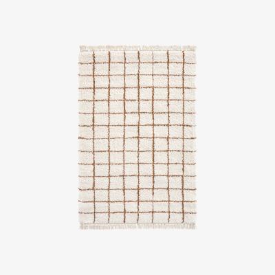 La Redoute Ocana Fringed Checked Rug