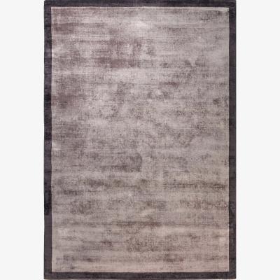 La Redoute Distressed Hand Woven Viscose Border Rug