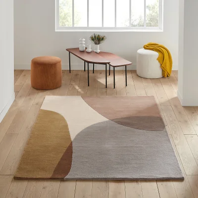 La Redoute Signatures Urbana Graphic Colourful Wool Rug