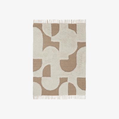 La Redoute Douma Two-Tone Rug in Wool and Cotton