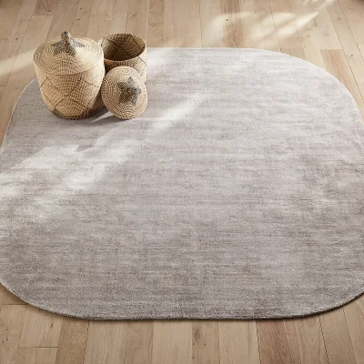 La Redoute Mustha Square Lyocell Rug