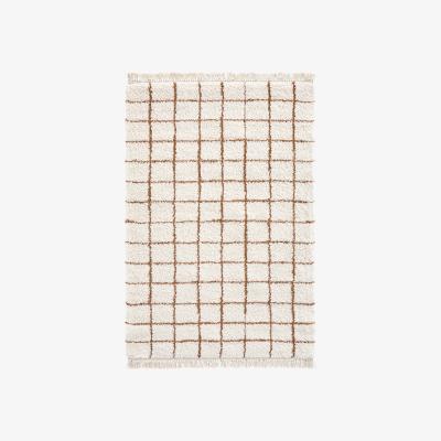 La Redoute Ocana Fringed Checked Rug