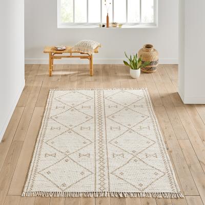 La Redoute Lovas Graphic Flat-Woven Herbarium and Recycled Fibre Rug