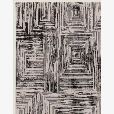 Marks & Spencer Asiatic Kuza Portrait Woven Rug Grey