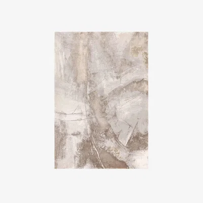 Marks & Spencer Asiatic Stellar ST02 Abstract Brushstroke Rug - Beige, Beige